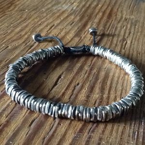 M.Cohen Solid Sterling Silver disc bracelet